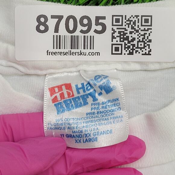 Vintage 90s Funny Dollie Llama Shirt XL/2XL 24x27 White Bar-&-Grill - Picture 7 of 15